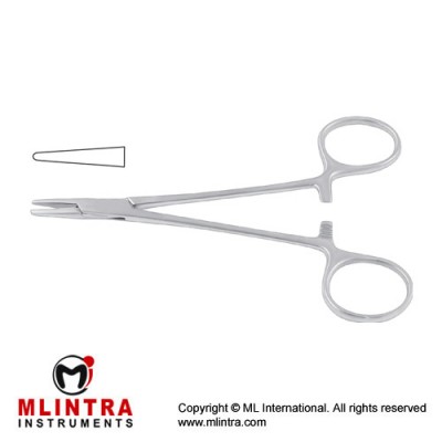 Halsey Needle Holder Smooth Jaws Stainless Steel, 13.5 cm - 5 1/4"